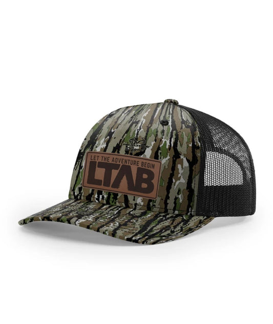 Bottomland Camo Leather Patch Hat