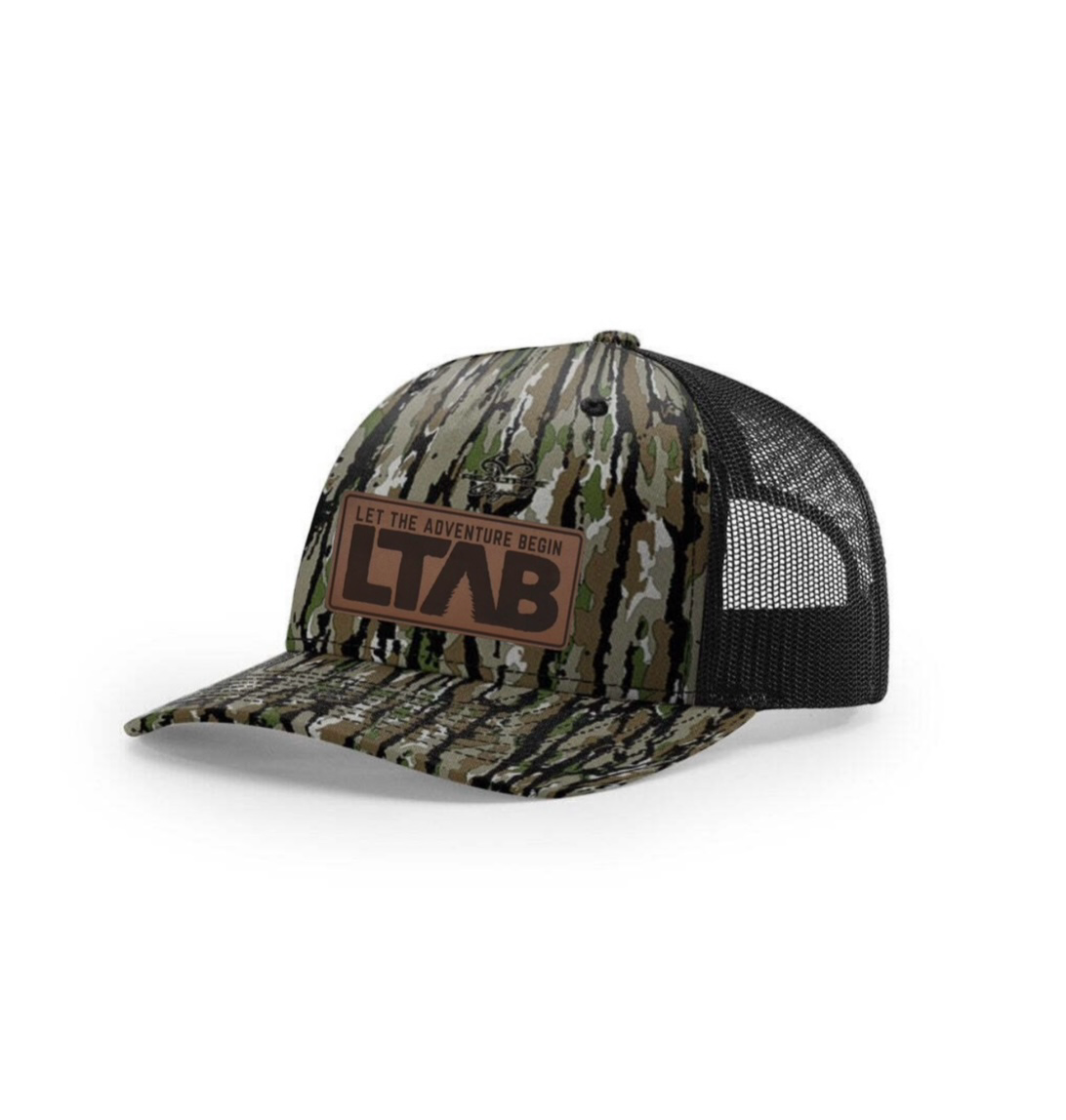 Bottomland Camo Leather Patch Hat