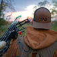 Brown Leather Patch Hat