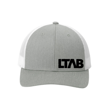 Grey & White Offset Hat