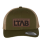 Green Leather Patch Hat