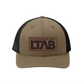 Brown Leather Patch Hat