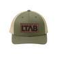 Green Leather Patch Hat
